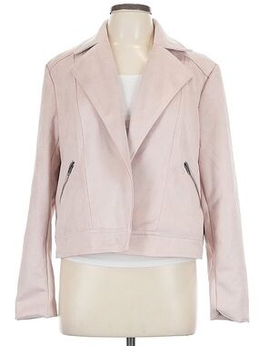 NWT Philosophy Women's Faux Leather Blush Pink Jacket